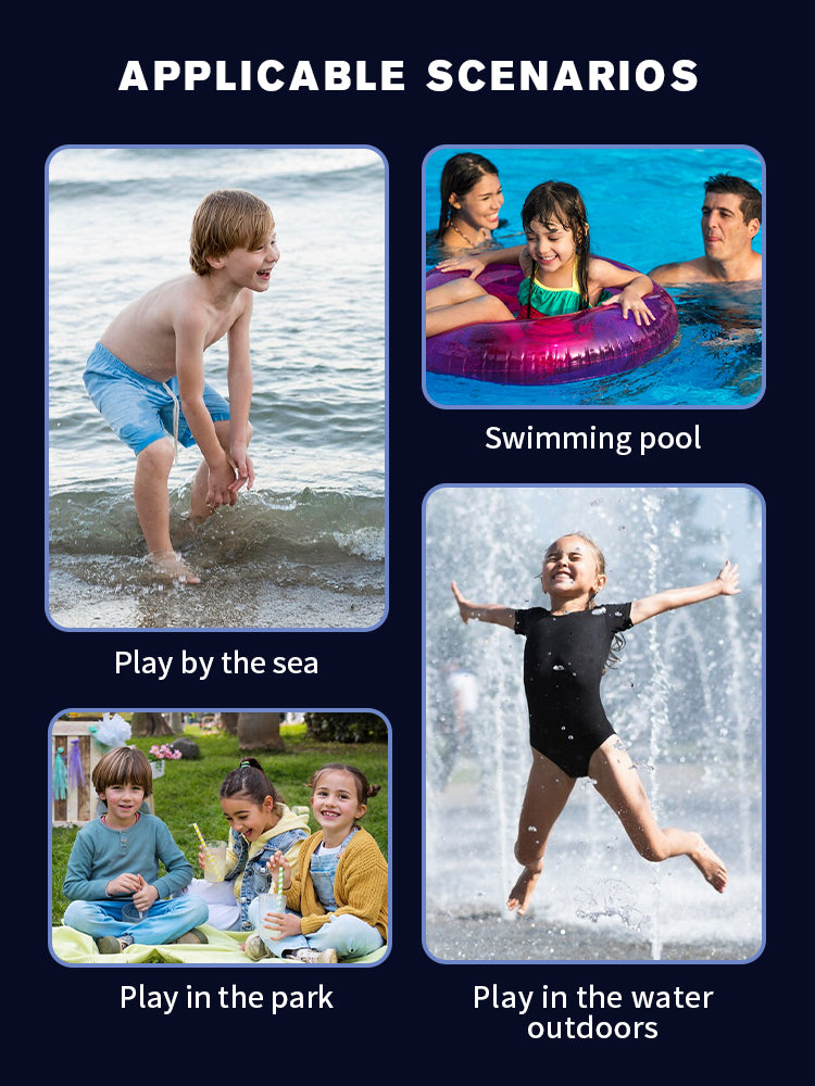 Pulse Electric Water Gun Spray Water Continuously Toy Gun with LED Flow Light&Goggle Children Pool Toy Automatical Suck Up Water