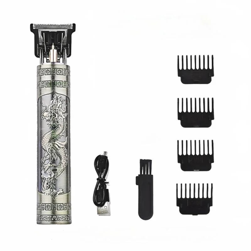 High-Power Electric Clippers Designed for Barbershops, Ideal for Shaving And Trimming with USB Charging.