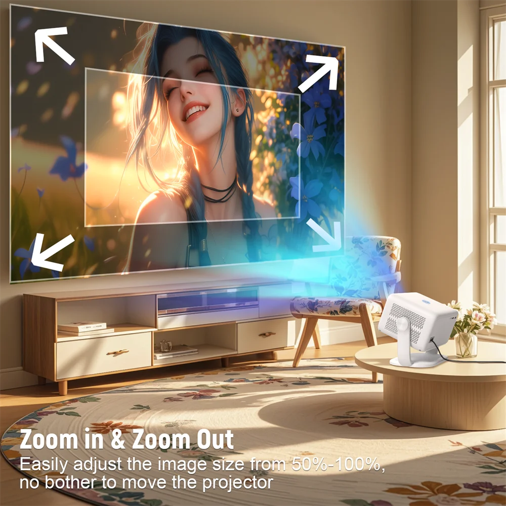 Velec Projector TP350 650 ANSI 4K HD 1080P Auto Focus Android 13 Wifi6 BT5.2 Portable Outdoor Video Smart Home Theater Proyector