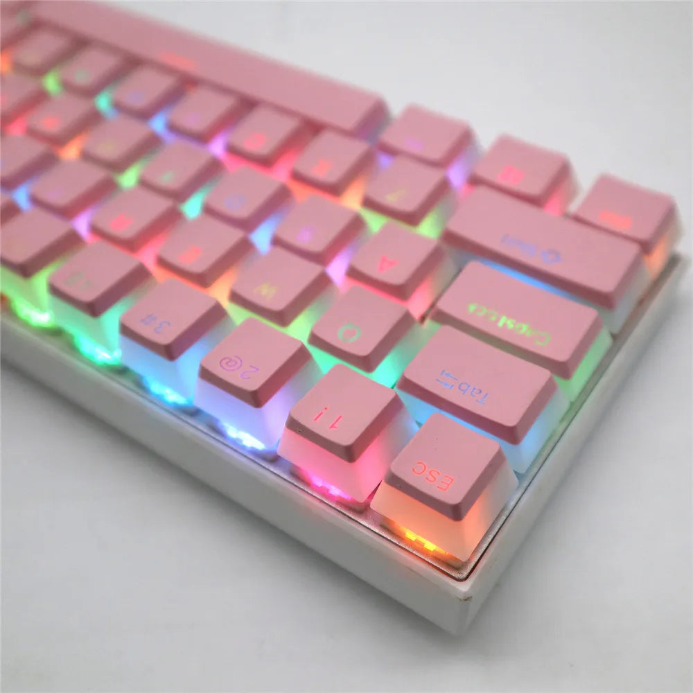 104 Keys Pudding Theme Keycap OEM Profile ABS PBT Double Shot Keycap For Mx Switch Mechanical Keyboard RGB Backlit Key Caps