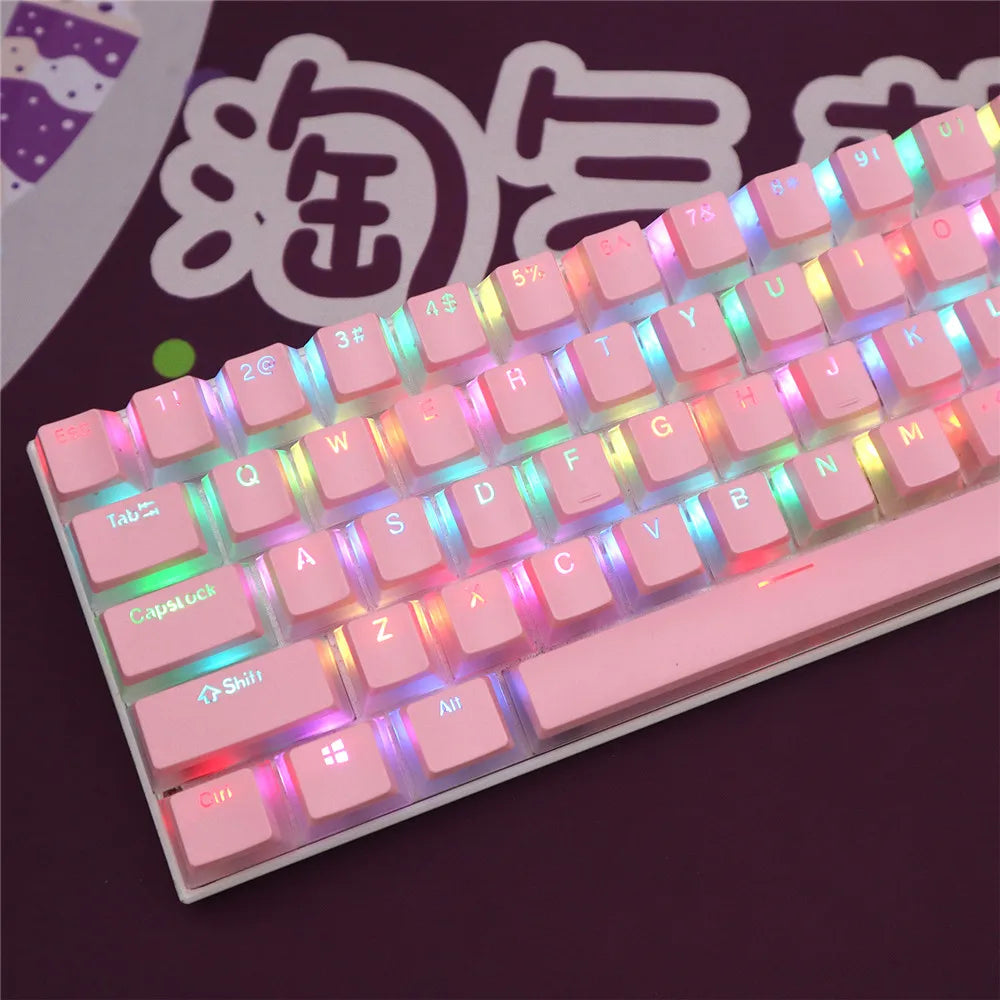 104 Keys Pudding Theme Keycap OEM Profile ABS PBT Double Shot Keycap For Mx Switch Mechanical Keyboard RGB Backlit Key Caps