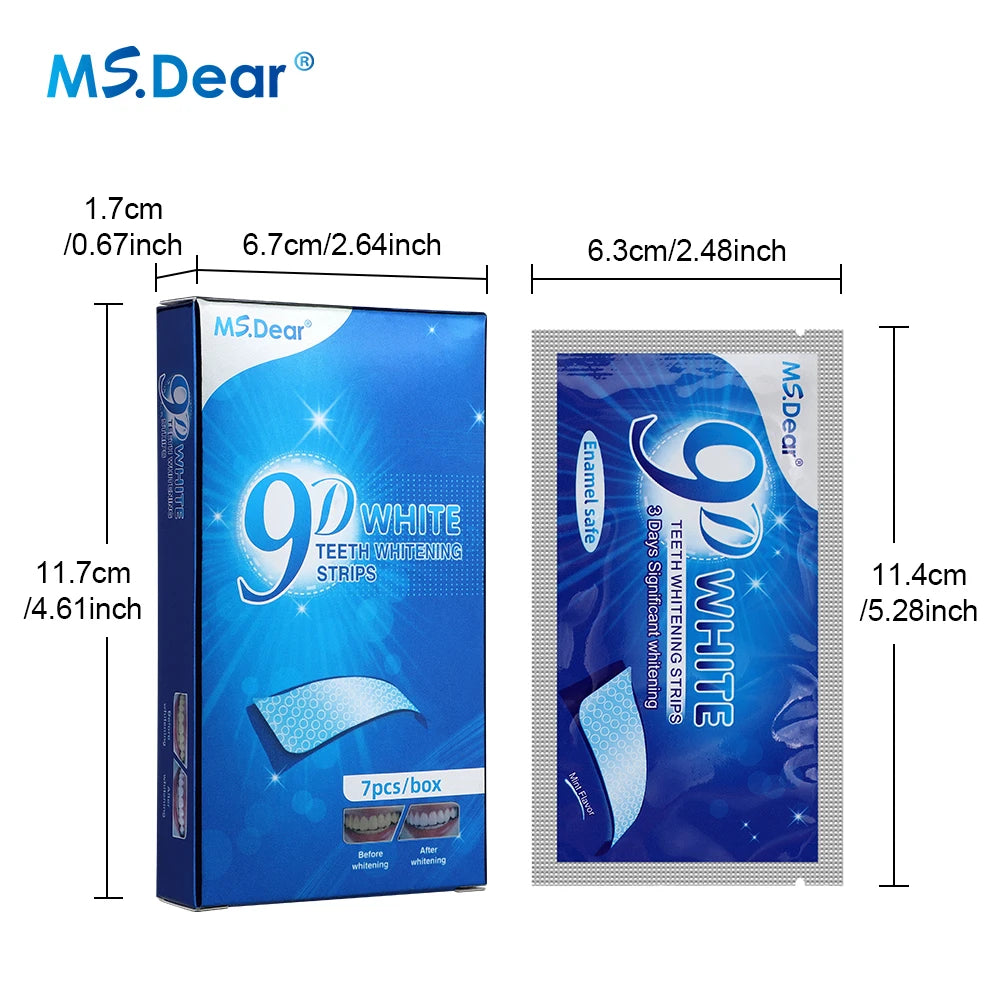 7/14/21/28/70 Pairs 5D Gel Teeth Whitening Strip White Tooth Dental Kit Oral Hygiene Care Strip False Teeth Veneers Whiten Gel