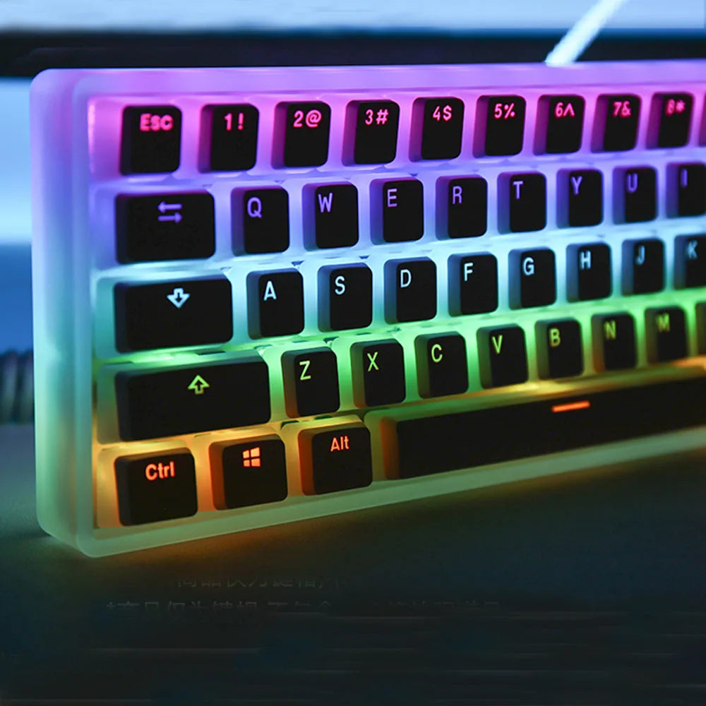 104 Keys Pudding Theme Keycap OEM Profile ABS PBT Double Shot Keycap For Mx Switch Mechanical Keyboard RGB Backlit Key Caps