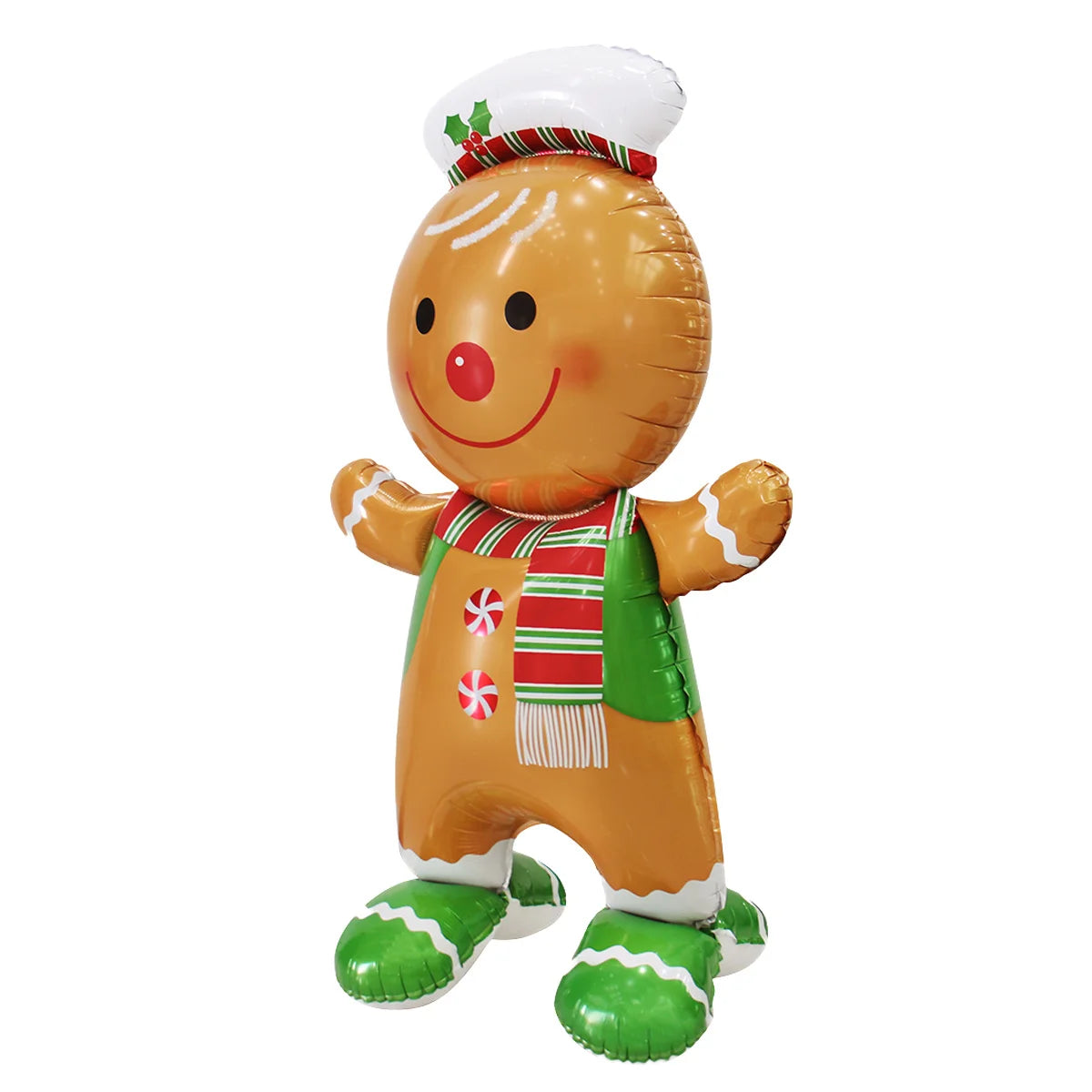 1set Giant Stand Pedestal Christmas Theme Foil Balloons Snowman Santa Claus Tree Elk Balloon Christmas Decorations