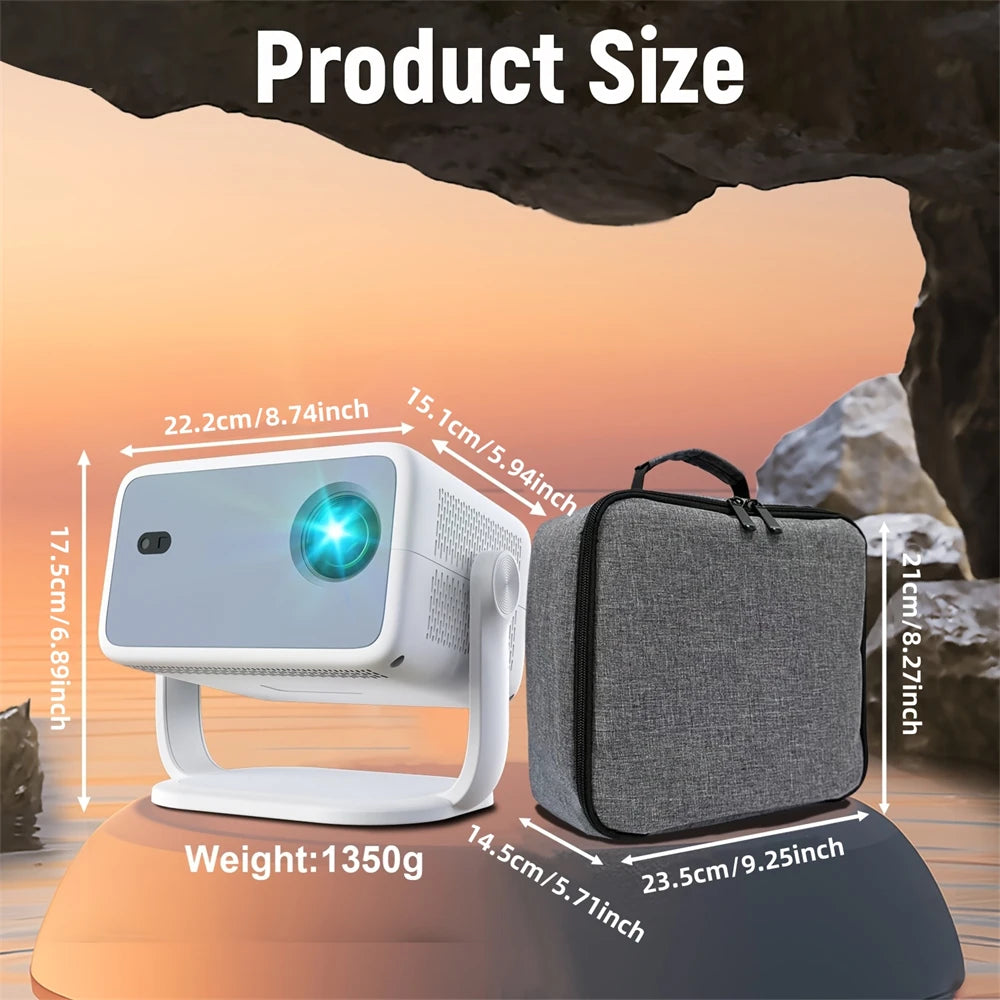 Velec Projector TP350 650 ANSI 4K HD 1080P Auto Focus Android 13 Wifi6 BT5.2 Portable Outdoor Video Smart Home Theater Proyector