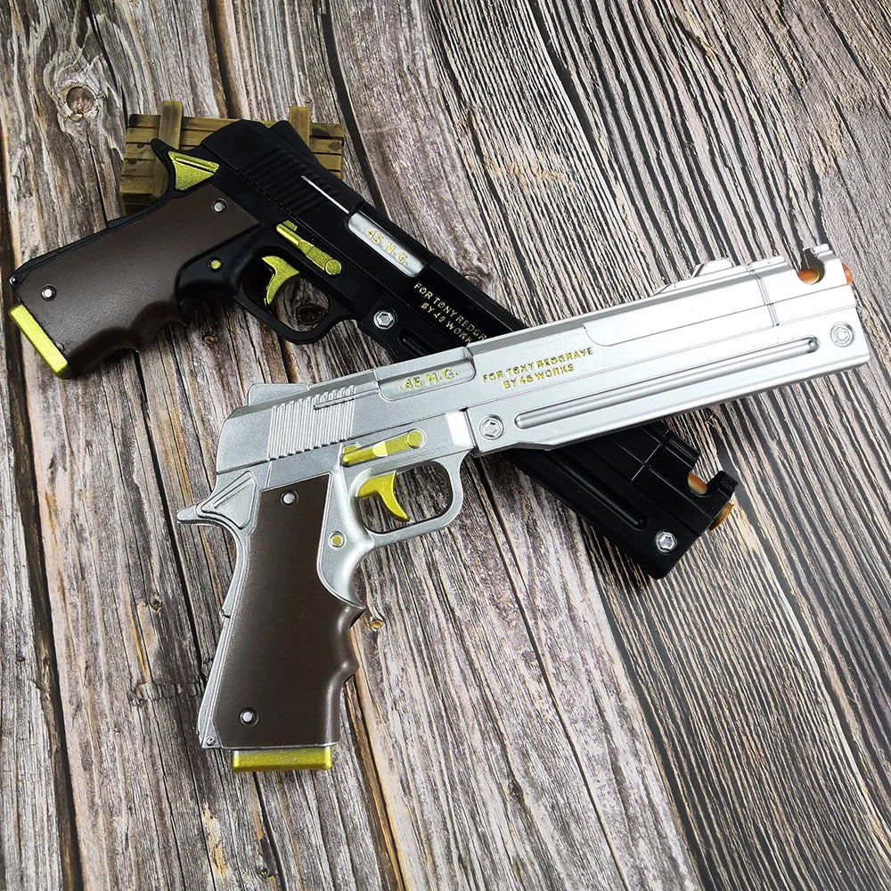 PU Dante Pistol Gun Ebony Ivory Weapon Anime Devil May Cry 4 Cosplay Prop DMC Gun Real Size Japanese Katana Samurai Sabre Toy
