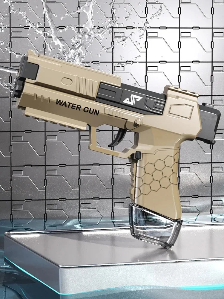 Cross-Border Children's Glock Water Gun Manual Continuous Fire Beach Backpack Water Gun Bath Toy from Mainland China