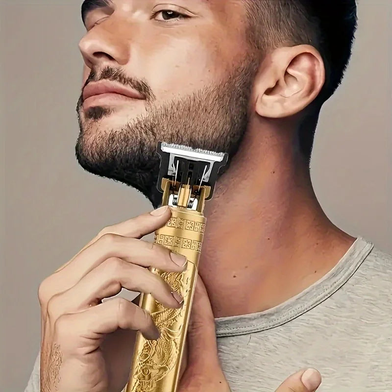 High-Power Electric Clippers Designed for Barbershops, Ideal for Shaving And Trimming with USB Charging.