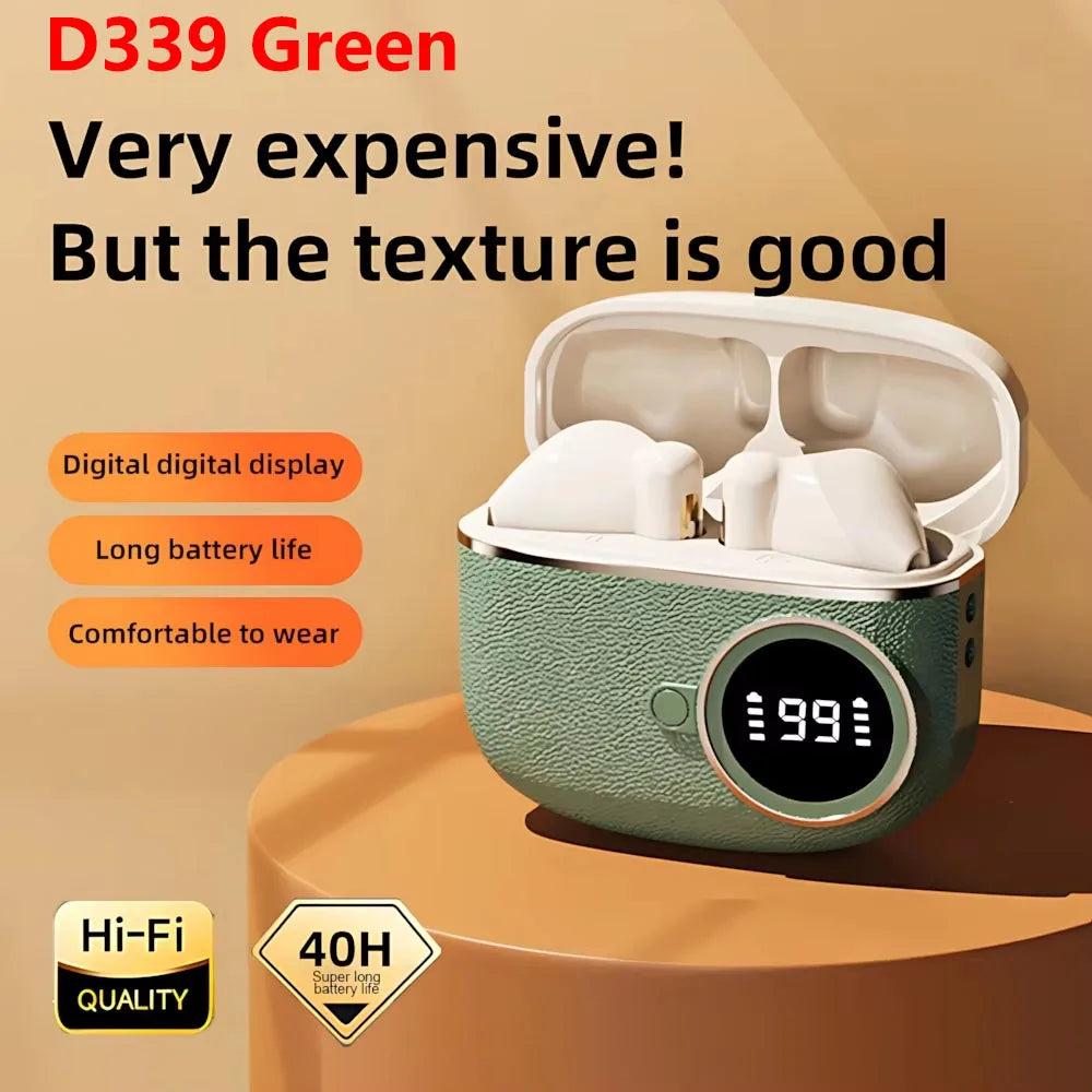 NEW HK3 Wireless BT5.3 Headset T2 TWS Headphones ENC Headphones LED Power Digital Display Stereo Sound Earphones for Sports