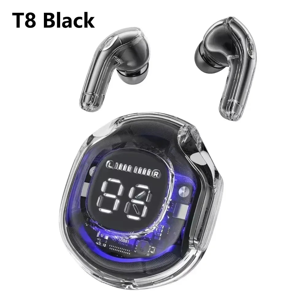 NEW HK3 Wireless BT5.3 Headset T2 TWS Headphones ENC Headphones LED Power Digital Display Stereo Sound Earphones for Sports