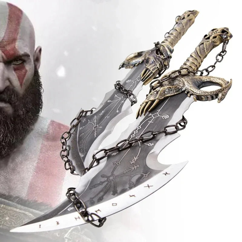 45cm God of War 4 Sword Kratos Cosplay Prop Sabre PU Athena Blade Chaos Ghost Leviathan AXE Real Size Japanese Katana Kid Toy