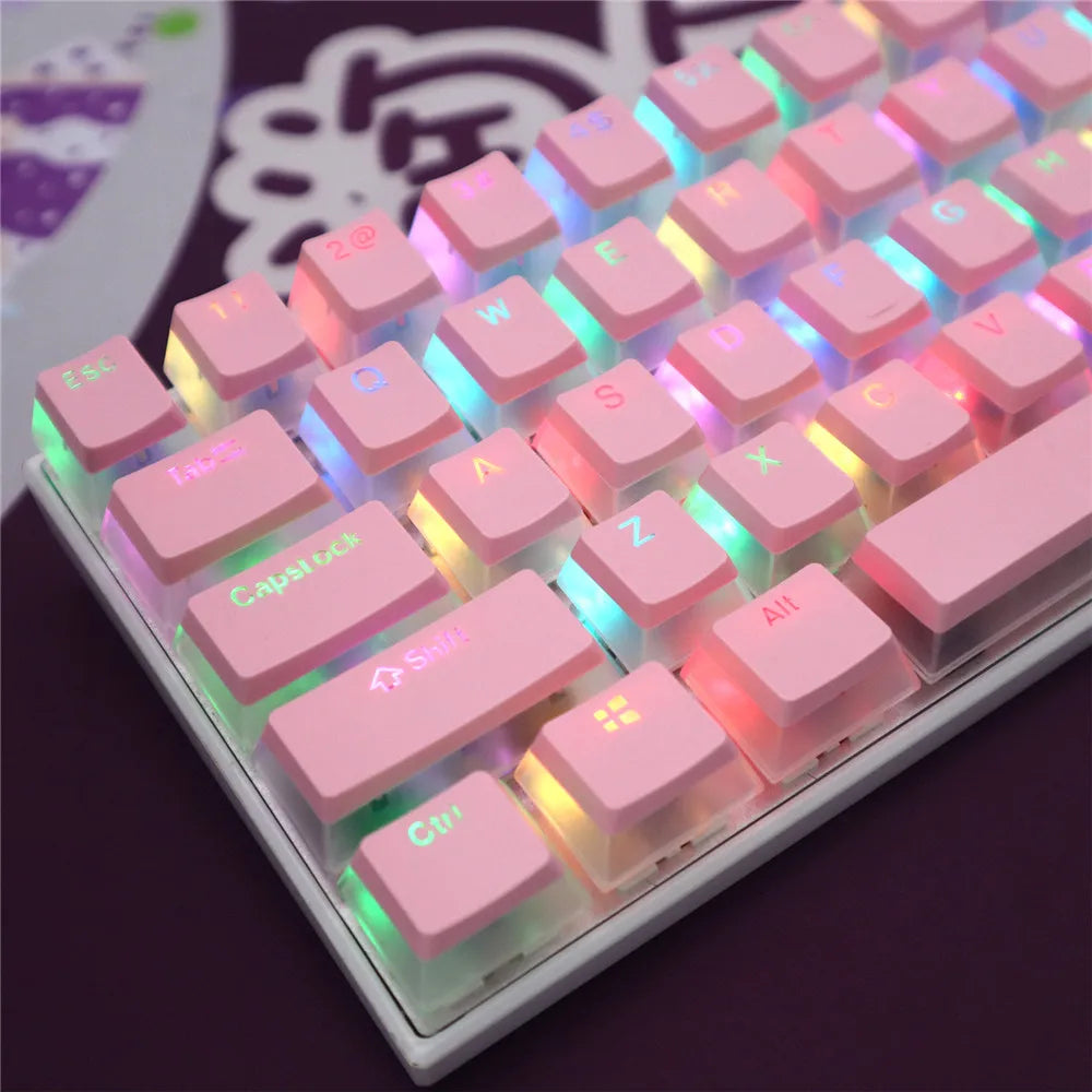 104 Keys Pudding Theme Keycap OEM Profile ABS PBT Double Shot Keycap For Mx Switch Mechanical Keyboard RGB Backlit Key Caps