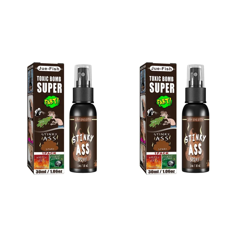 6pcs-1pcs 30ml Halloween Props Liquid Fart Spray Non Toxic Stink Bomb Ass-Smelly Stinky Gas Prank Toy Joke Party Supplies