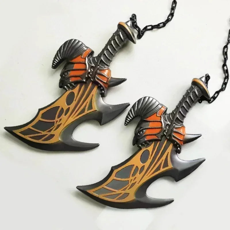 92cm Kratos Katana Axe Anime God of War 4 Cosplay Prop Athena Leviathan Blade Chaos Sword Real Japanese Katana Samurai Sabre Toy