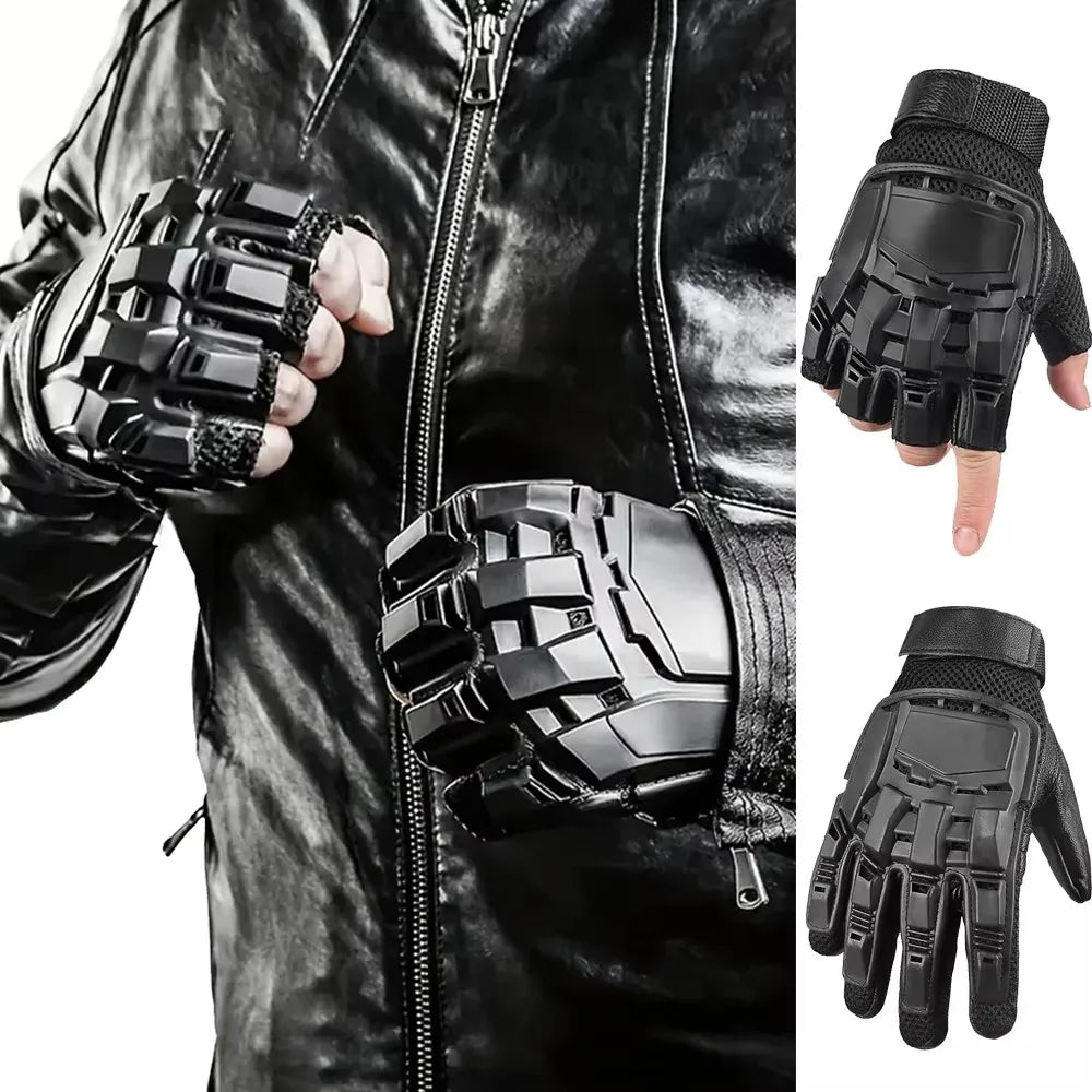 Outdoor Tactical Hard-Shell Breathable Gloves Full/Half Finger Motorcycling Cycling Gloves