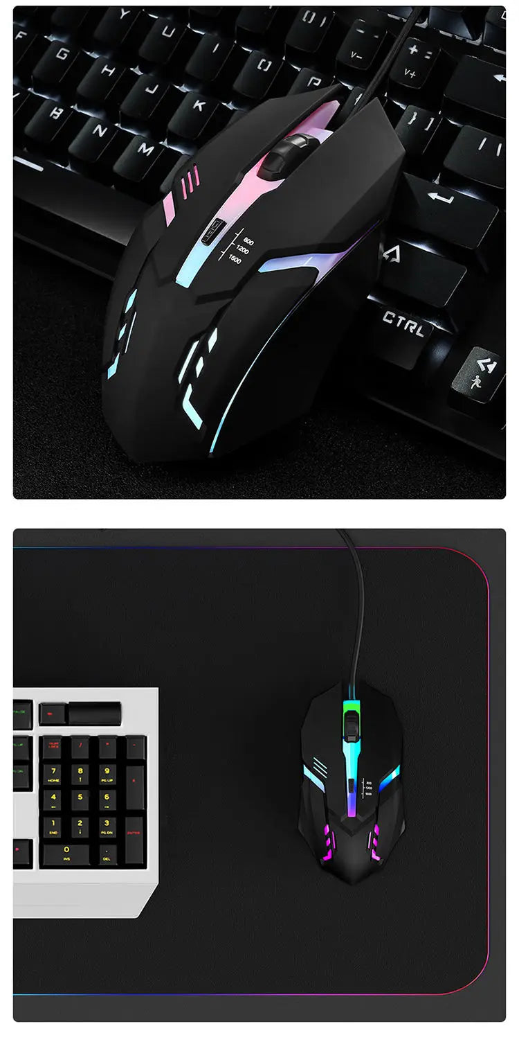 2025 Latest High Quality Ergonomic Design Gaming Mouse Desktop Computer Laptop USB Backlit Mouse Manufacturers Hot Sale