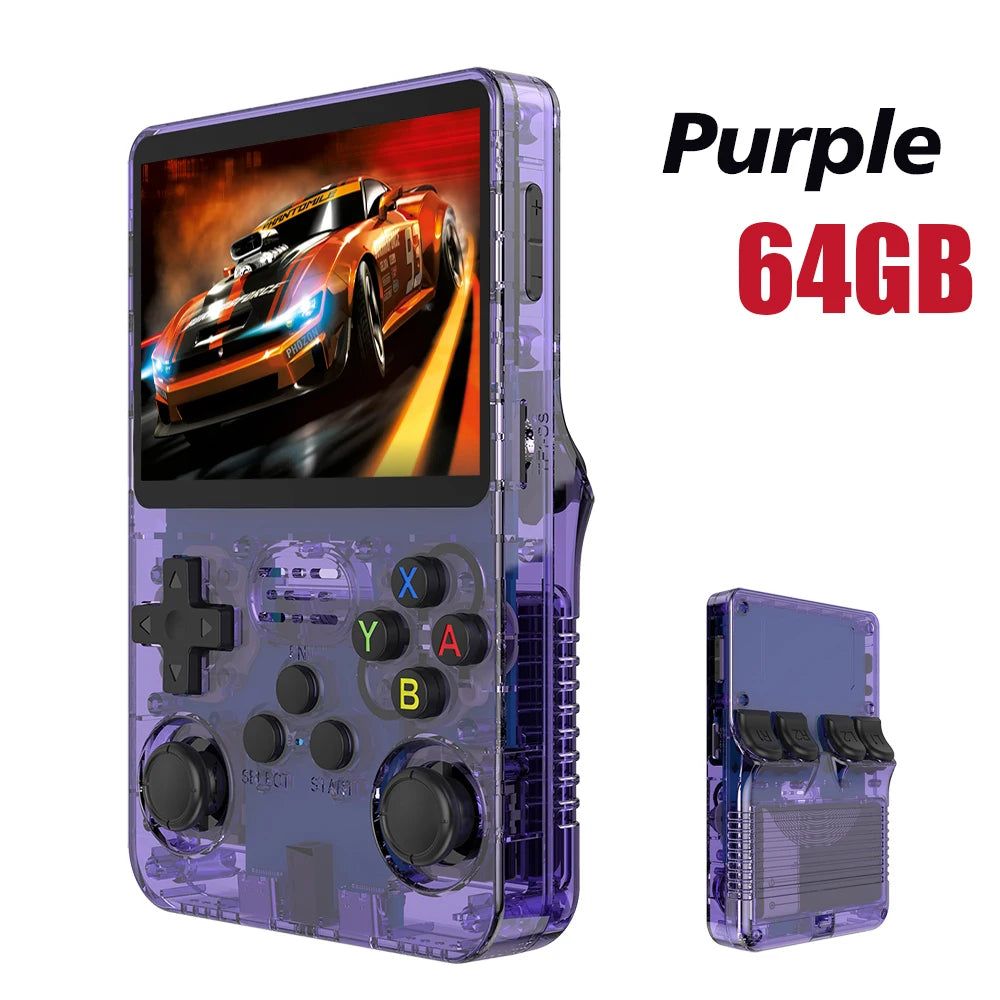 R36S Retro Handheld Video Game Console Linux System 3.5 Inch IPS Screen Portable Pocket Video Player 64G 128GB Games Kid Gift