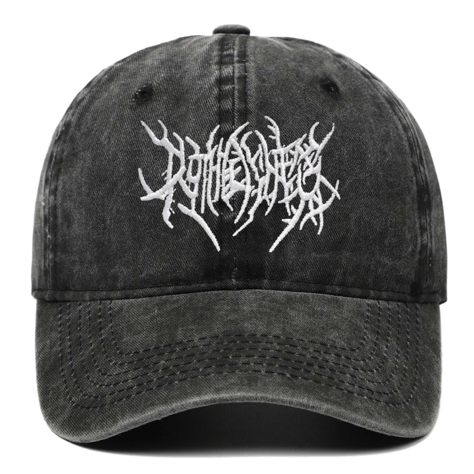 Trendy Embroidered Rock - style Baseball Cap with Unique Logo