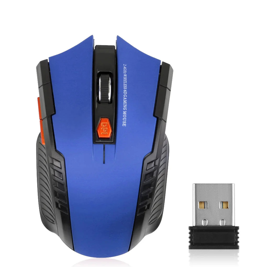 2.4G Wireless Mouse 1600DPI Optical Mouse Gamer for Computer 6 Buttons Wireless Mice with USB Receiver for PC Laptop Accessories
