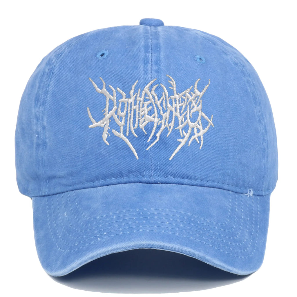Trendy Embroidered Rock - style Baseball Cap with Unique Logo