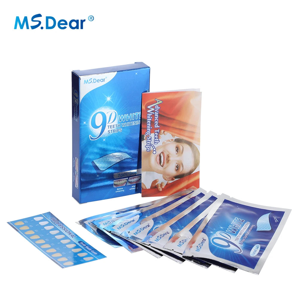 7/14/21/28/70 Pairs 5D Gel Teeth Whitening Strip White Tooth Dental Kit Oral Hygiene Care Strip False Teeth Veneers Whiten Gel