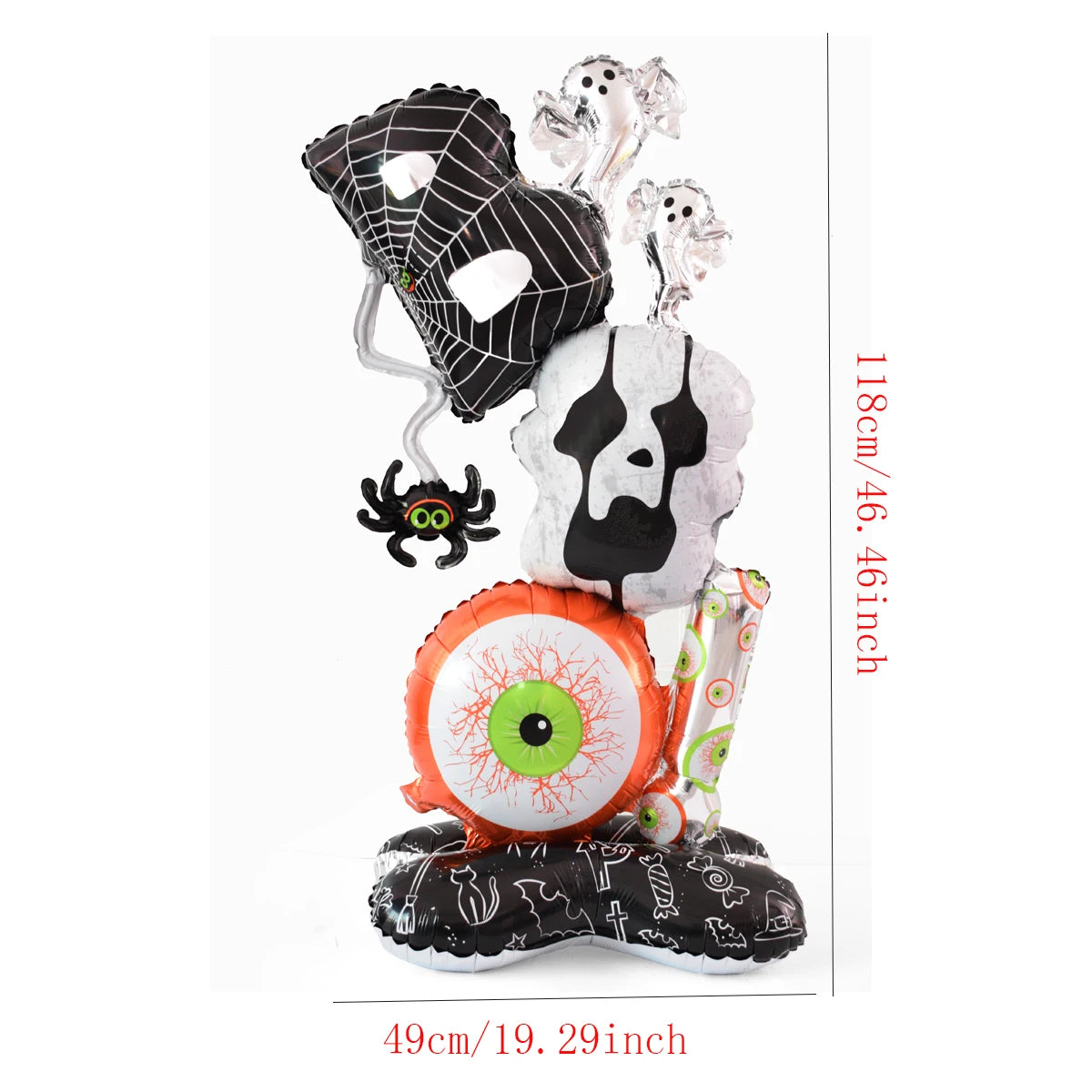 1set Giant Stand Pedestal Christmas Theme Foil Balloons Snowman Santa Claus Tree Elk Balloon Christmas Decorations