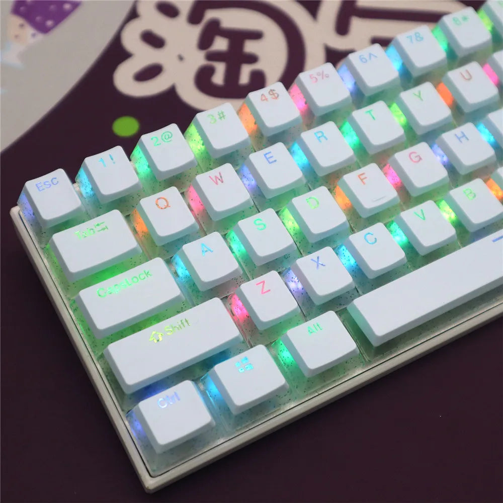 104 Keys Pudding Theme Keycap OEM Profile ABS PBT Double Shot Keycap For Mx Switch Mechanical Keyboard RGB Backlit Key Caps
