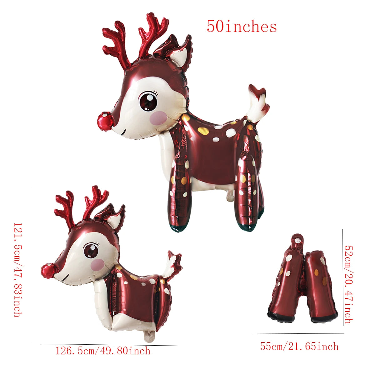 1set Giant Stand Pedestal Christmas Theme Foil Balloons Snowman Santa Claus Tree Elk Balloon Christmas Decorations