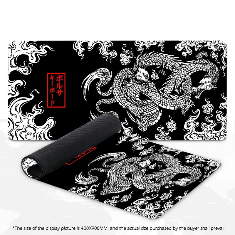 Japanese Dragon Large Gaming Mousepad Keyboard Gamer Mouse Pad on The Table Speed Desk Mat Anime Mouse Mats ，Dragon pattern