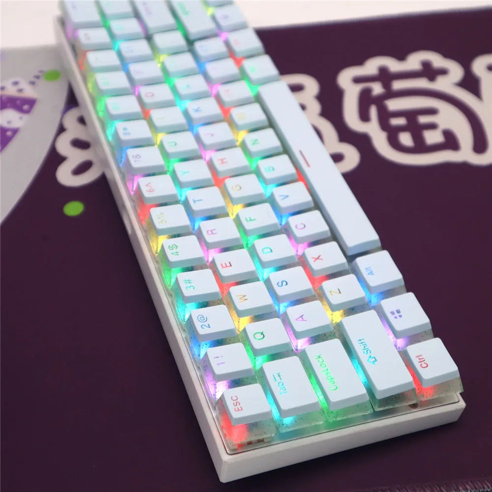 104 Keys Pudding Theme Keycap OEM Profile ABS PBT Double Shot Keycap For Mx Switch Mechanical Keyboard RGB Backlit Key Caps