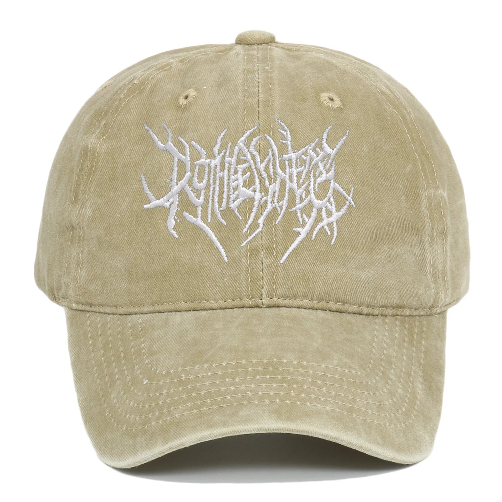 Trendy Embroidered Rock - style Baseball Cap with Unique Logo