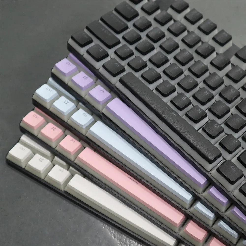 104 Keys Pudding Theme Keycap OEM Profile ABS PBT Double Shot Keycap For Mx Switch Mechanical Keyboard RGB Backlit Key Caps