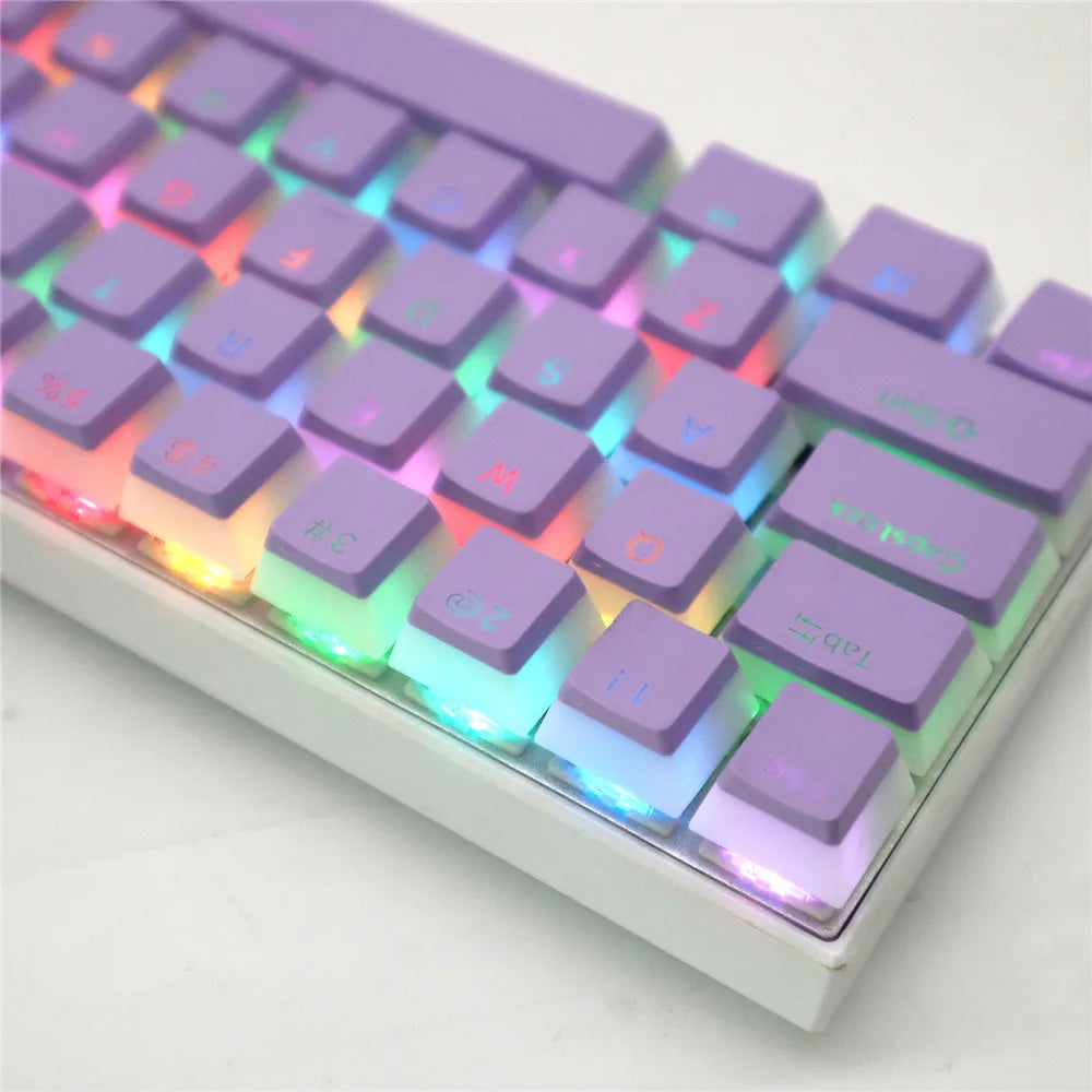 104 Keys Pudding Theme Keycap OEM Profile ABS PBT Double Shot Keycap For Mx Switch Mechanical Keyboard RGB Backlit Key Caps