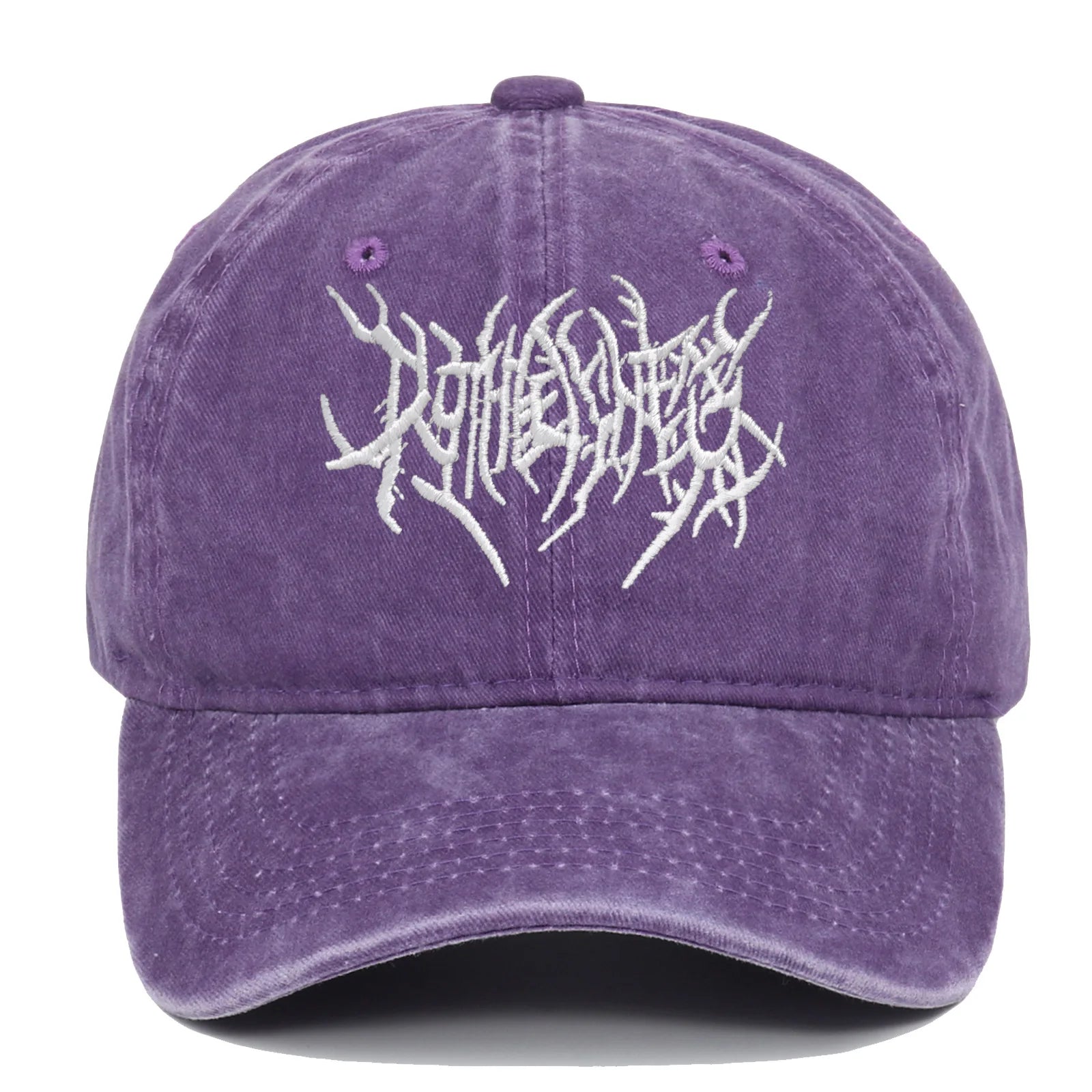 Trendy Embroidered Rock - style Baseball Cap with Unique Logo
