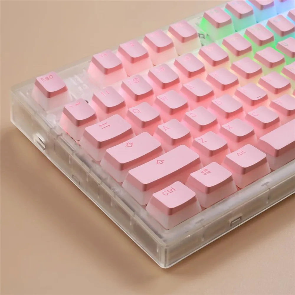 104 Keys Pudding Theme Keycap OEM Profile ABS PBT Double Shot Keycap For Mx Switch Mechanical Keyboard RGB Backlit Key Caps