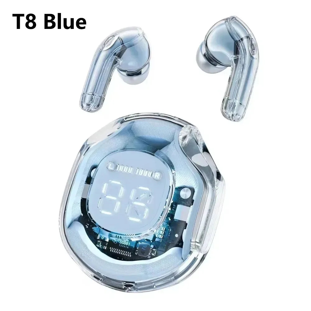 NEW HK3 Wireless BT5.3 Headset T2 TWS Headphones ENC Headphones LED Power Digital Display Stereo Sound Earphones for Sports