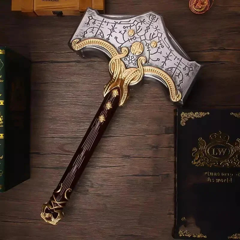 92cm Kratos Katana Axe Anime God of War 4 Cosplay Prop Athena Leviathan Blade Chaos Sword Real Japanese Katana Samurai Sabre Toy