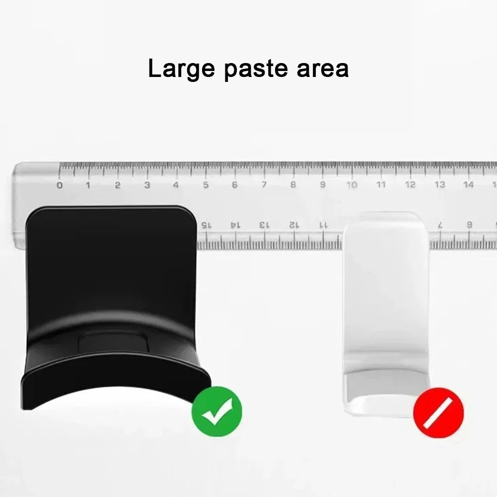 Universal Headphone Stand Adhensive Plastic Wall Mount Hanger Under Desk Headset Rack Holder Support for Gaming Earphone Bracket