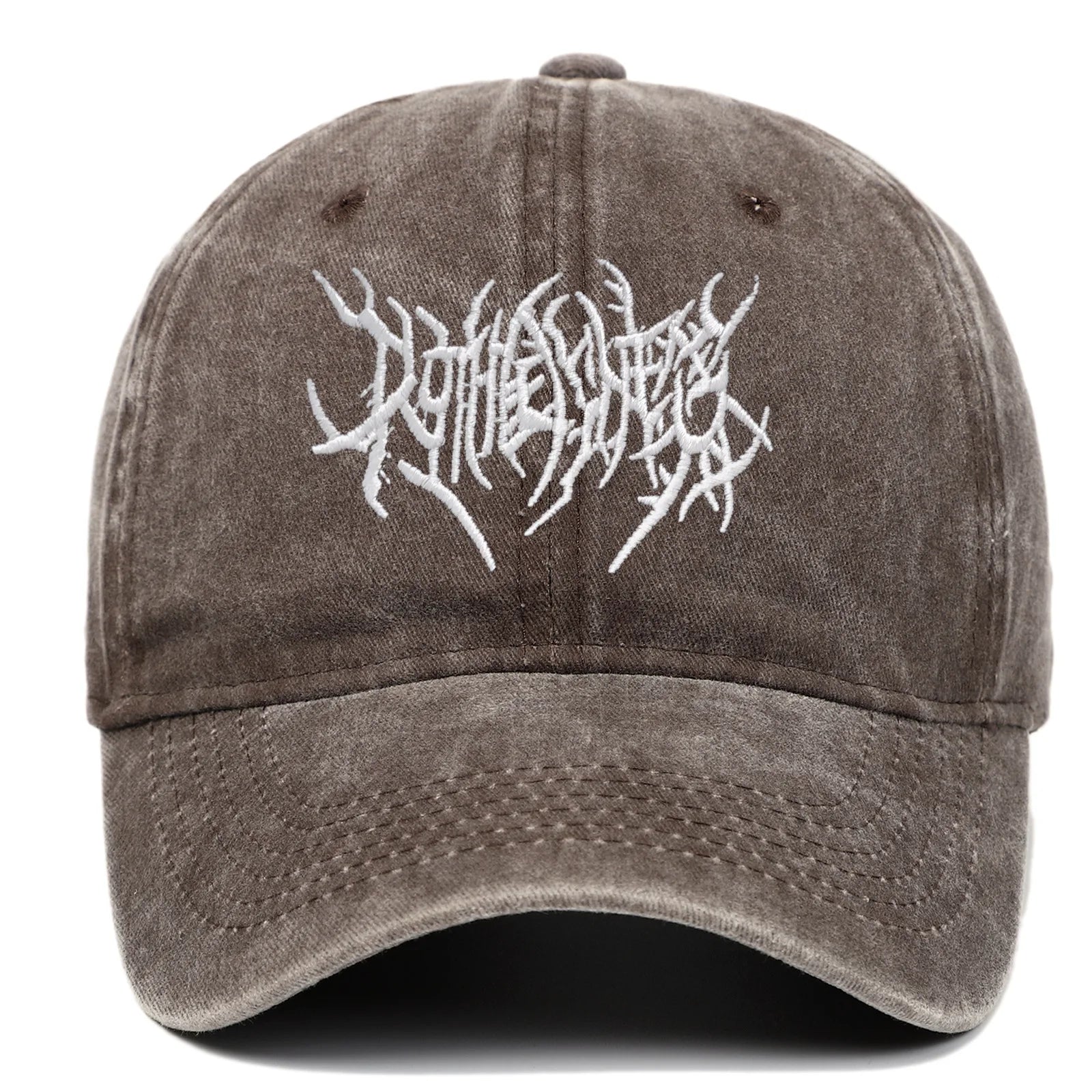 Trendy Embroidered Rock - style Baseball Cap with Unique Logo