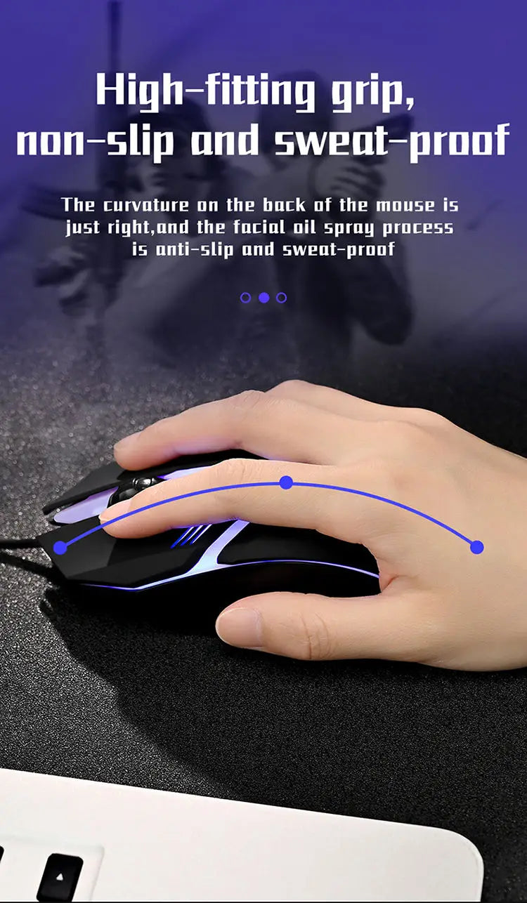2025 Latest High Quality Ergonomic Design Gaming Mouse Desktop Computer Laptop USB Backlit Mouse Manufacturers Hot Sale