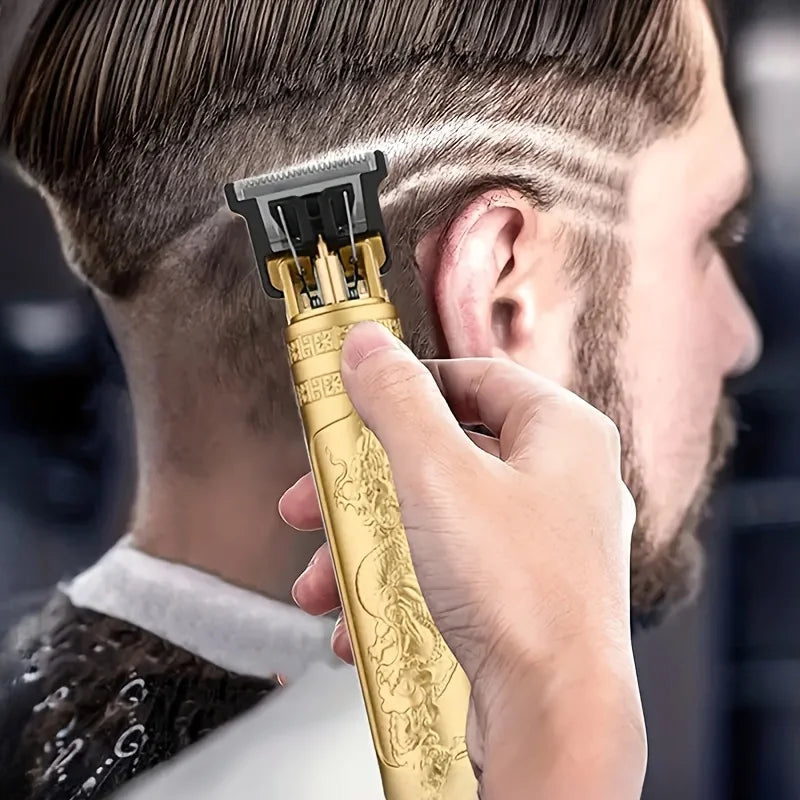High-Power Electric Clippers Designed for Barbershops, Ideal for Shaving And Trimming with USB Charging.