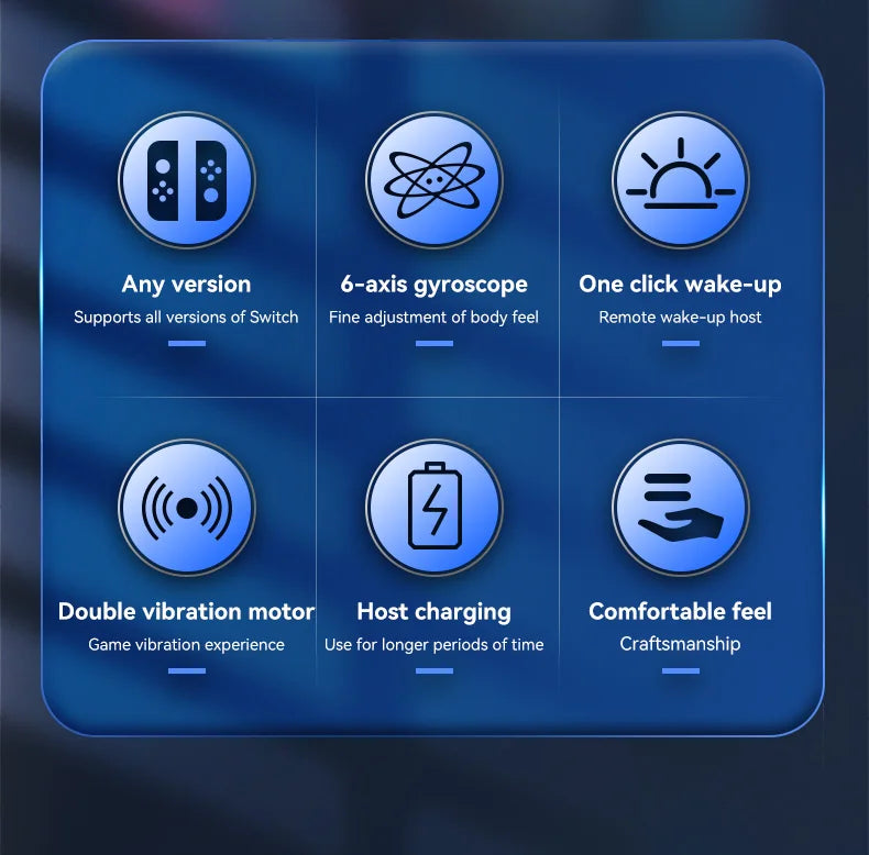 BT 5.2 Joy Controller RGB LED Switch L/R Joypad for Nintendo Switch/Lite/Oled JoyCon Gamepads Joystick with Dual Vibration