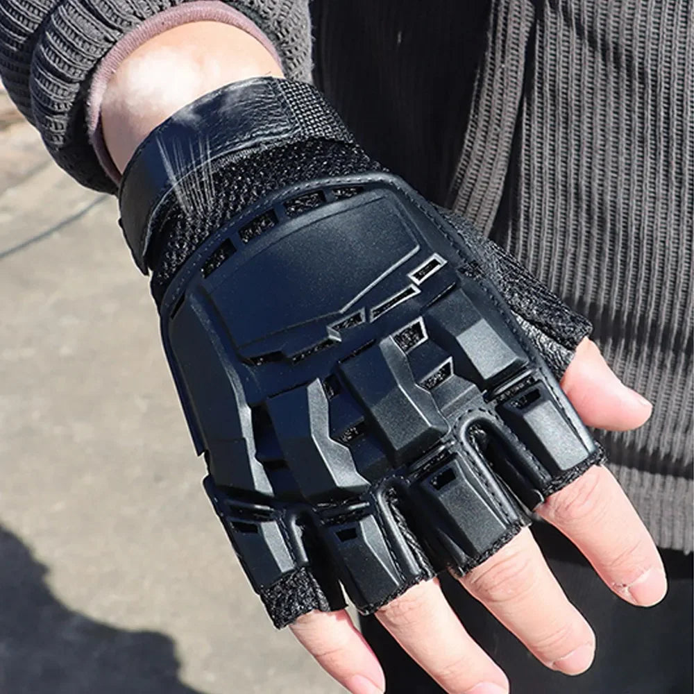 Outdoor Tactical Hard-Shell Breathable Gloves Full/Half Finger Motorcycling Cycling Gloves