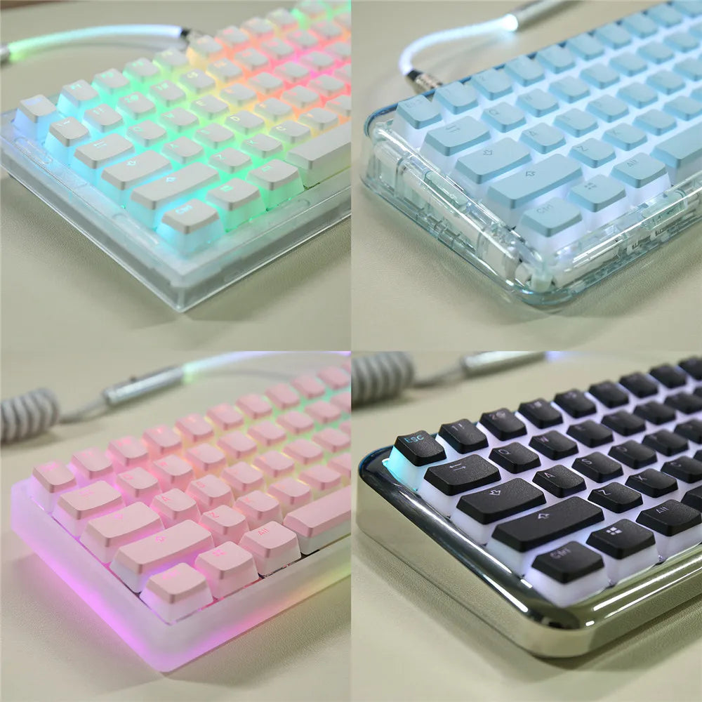 104 Keys Pudding Theme Keycap OEM Profile ABS PBT Double Shot Keycap For Mx Switch Mechanical Keyboard RGB Backlit Key Caps