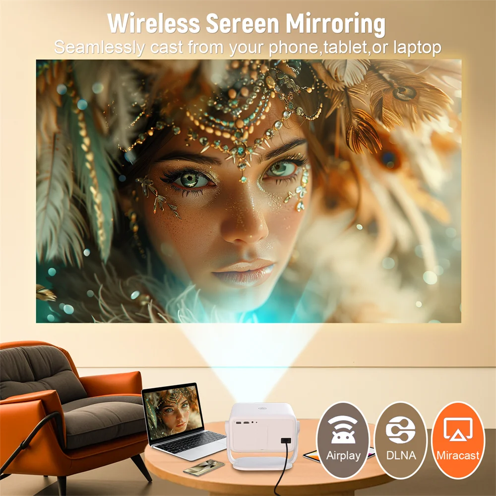 Velec Projector TP350 650 ANSI 4K HD 1080P Auto Focus Android 13 Wifi6 BT5.2 Portable Outdoor Video Smart Home Theater Proyector