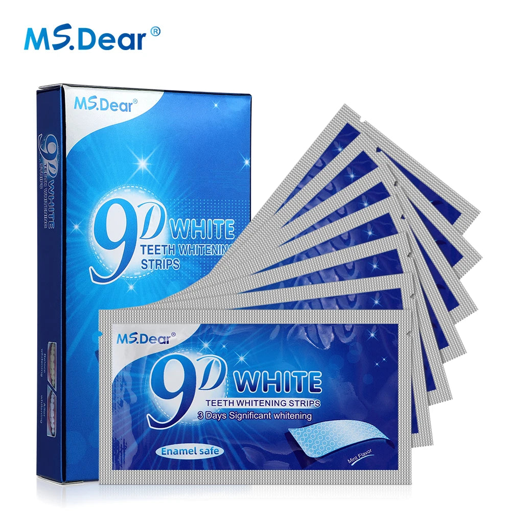 7/14/21/28/70 Pairs 5D Gel Teeth Whitening Strip White Tooth Dental Kit Oral Hygiene Care Strip False Teeth Veneers Whiten Gel
