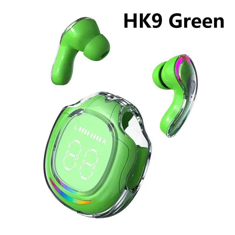 NEW HK3 Wireless BT5.3 Headset T2 TWS Headphones ENC Headphones LED Power Digital Display Stereo Sound Earphones for Sports