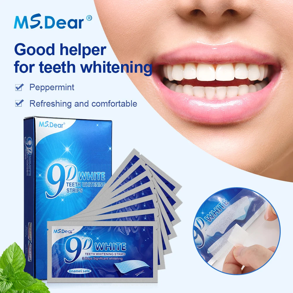 7/14/21/28/70 Pairs 5D Gel Teeth Whitening Strip White Tooth Dental Kit Oral Hygiene Care Strip False Teeth Veneers Whiten Gel