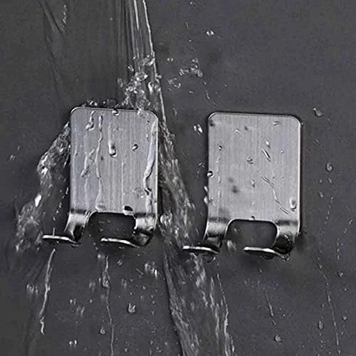 2pcs Razor Holder  Stainless Steel Men Shaving Shaver Razor Stand Shelf Shaving Razor Storage Rack Bathroom Hook Organizer