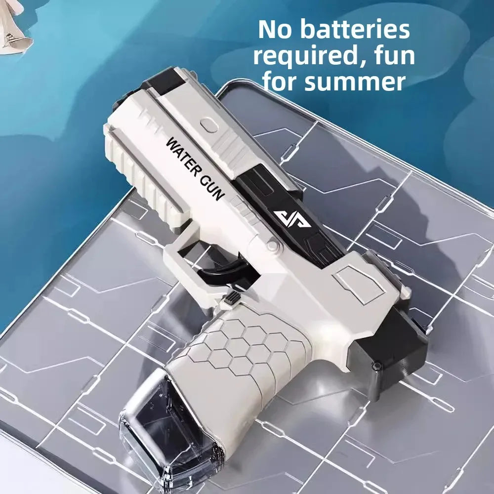 Cross-Border Children's Glock Water Gun Manual Continuous Fire Beach Backpack Water Gun Bath Toy from Mainland China